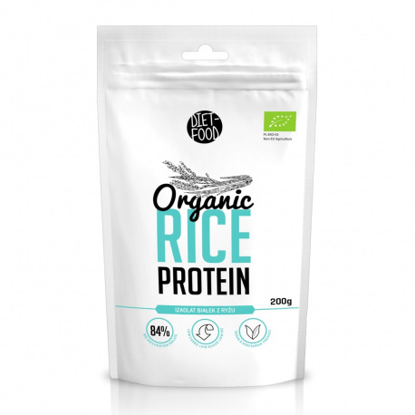 Diet-Food Organic Rice Protein - izolat białek z ryżu - 200g