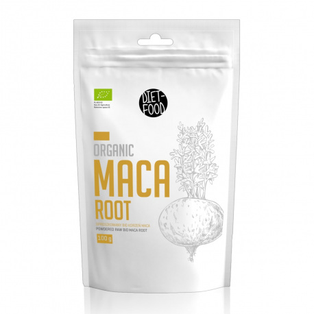 Diet-Food Organic Maca Root - Sproszkowany bio korzeń maca- 100g