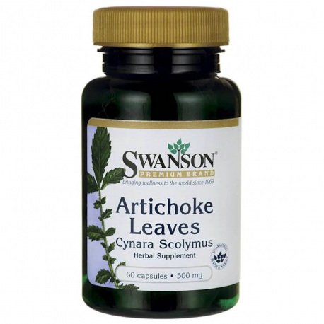 Swanson Artichoke Leaves 500 mg - Liście Karczocha - 60 kaps.