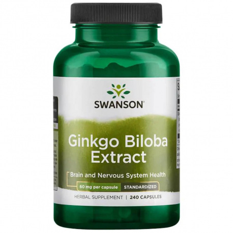 Swanson Ginkgo Biloba Extract 60 mg - 240 kaps.