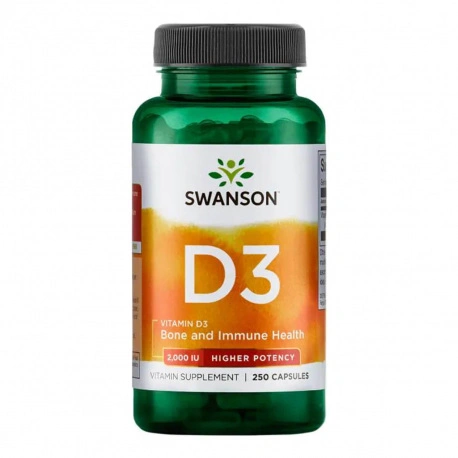 Swanson Vitamin D3 2000 IU - 250 kaps.