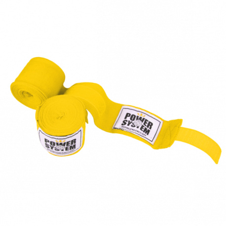 Power System Bandaż bokserski Boxing Wraps 3404 Yellow - 1 komplet