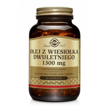 Solgar Evening Primrose Oil 500 mg Olej z Nasion Wiesiołka - 90 kaps.