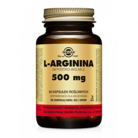 Solgar L-Arginina 500 mg - 50 kaps.