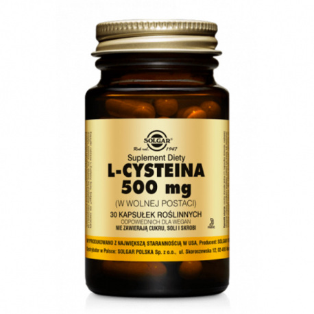 Solgar L-Cysteine 500 mg - 30 kaps.