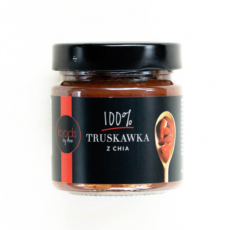 Foods by Ann Dżem 100% Truskawka z Chia - 200g