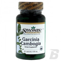 Swanson Garcinia Cambogia [Tamaryndowiec malabarski] 80mg - 60 kaps.