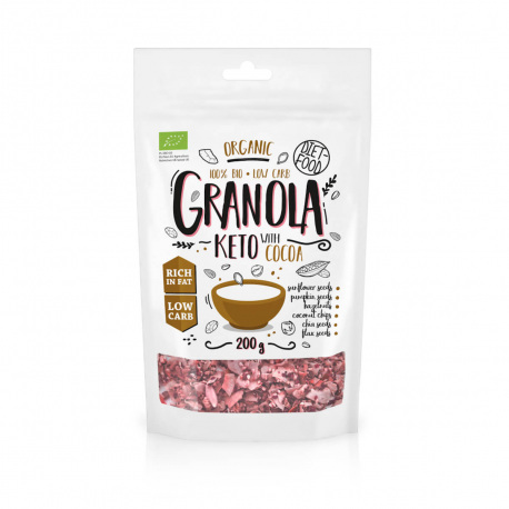 Diet-Food Bio Keto Granola z Kakao i Ol. Poma - 200g