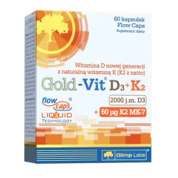Olimp Gold-Vit D3 + K2 2000IU - 60 kaps.