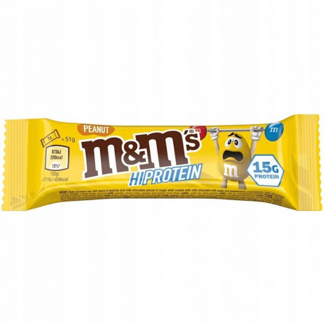 M&Ms Protein Bar Peanut - 51g