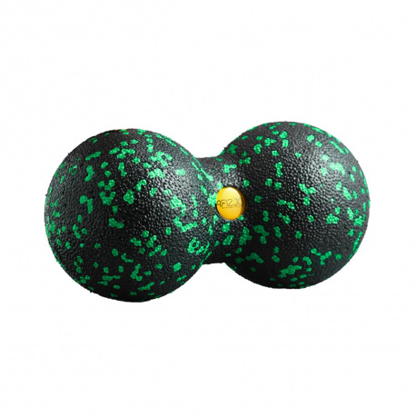 4fizjo - Podwójna piłka do masażu EPP Roller 8cm - Czarno-zielony
