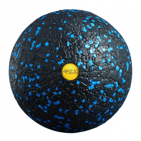 4fizjo - Piłka do masażu Lacrosse EPP CROSSFIT 12cm - Czarno-niebieski