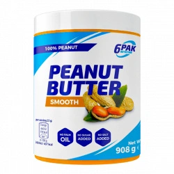 6PAK Nutrition Peanut Butter Smooth - 908g Masło Orzechowe