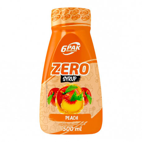 6PAK Nutrition Syrup ZERO Peach - 500ml