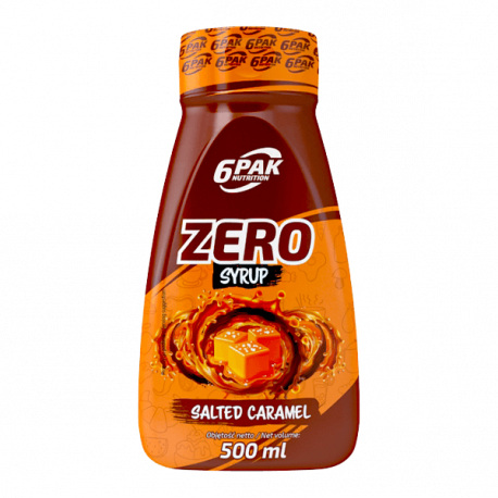 6PAK Nutrition Syrup ZERO Salted Caramel - 500ml