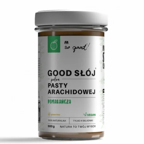 FA Nutrition - So good! Good Słój pełen pasty arachidowej Pomarańcza - 500g