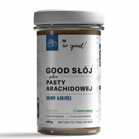 FA Nutrition - So good! Good Słój pełen pasty arachidowej Słony Karmel - 500g