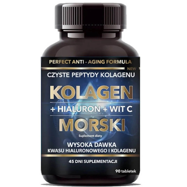 Intenson Kolagen morski + hialuron + wit. C 500mg - 90 tabl.