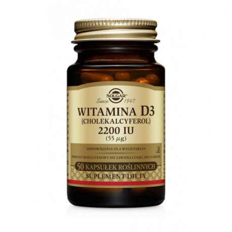 Solgar Natural Vitamin D3 55 mcg - 50 kaps.