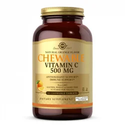 Solgar Witamina C 500 mg do ssania o smaku pomarańczowym - 90 tabl. do ssania