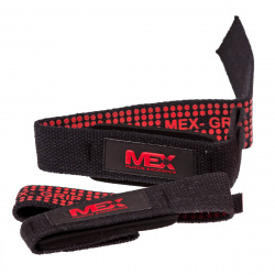 MEX PRO LIFT - Paski do martwego ciągu czarne - 1 komplet