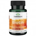Swanson Biotin [Biotyna] 5mg - 100 kaps.