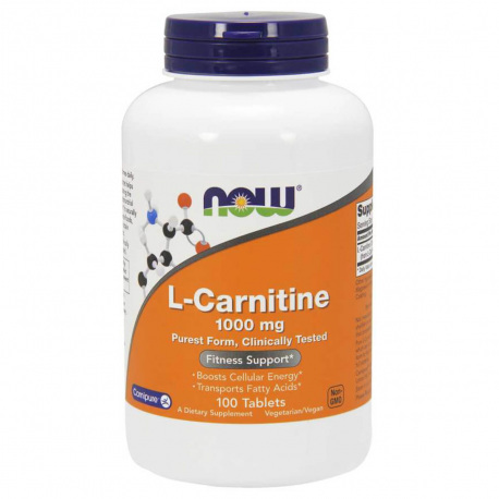 NOW Foods L-Carnitine 1000mg - 100 tabl.