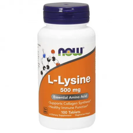NOW Foods L-Lysine 500mg - 100 tabl.