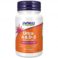 NOW Foods Vitamin A & D 25.000 / 1000 IU - 100 kaps.