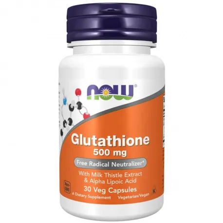 NOW Foods Glutathione 500mg - 30 kaps.