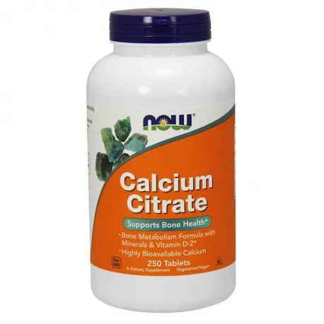 NOW Foods Calcium Citrate - 250 tabl.