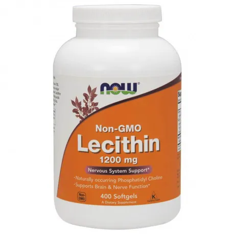 NOW Foods Lecithin 1200mg - 400 kaps.
