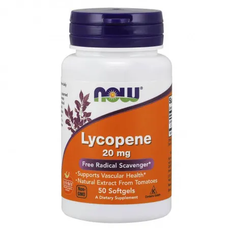 NOW Foods Lycopene 20mg - 50 kaps.