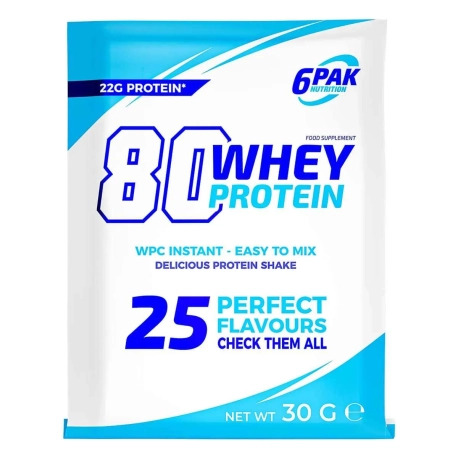 6PAK Nutrition 80 Whey Protein - 30g