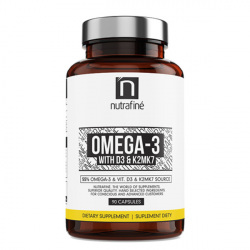 FireSnake Nutrafine Omega 3 + D3 K2MK7 - 90 kaps.