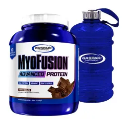 Gaspari MyoFusion Advanced Protein - 1814g + Water Jug Blue - 2200ml