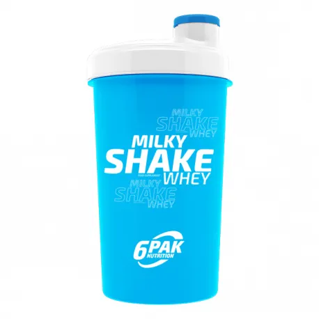 6PAK Shaker MILKY SHAKE Neon Blue - 700ml