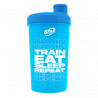 6PAK Nutrition Shaker TRAIN EAT SLEEP REPEAT Neon Blue - 700ml