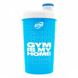 6PAK Nutrition Shaker GYM IS MY HOME Neon Blue - 700ml 