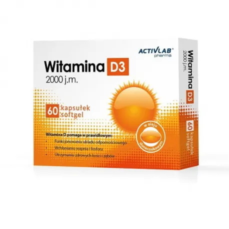 Activlab Pharma Witamina D3 2000 IU - 60 kaps.