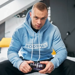 Bluza z kapturem męska BLUE BODYPAK