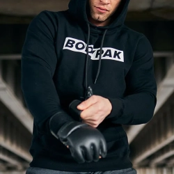BODYPAK Bluza z kapturem męska - BLACK 