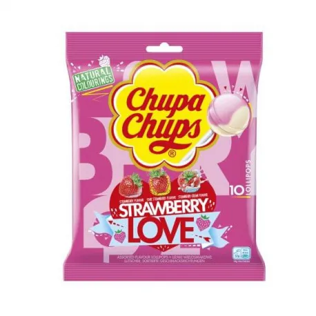 Chupa Chups Strawbery Love Lollipops