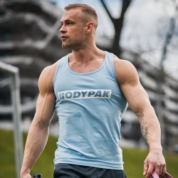 Tank Top Męski Blue