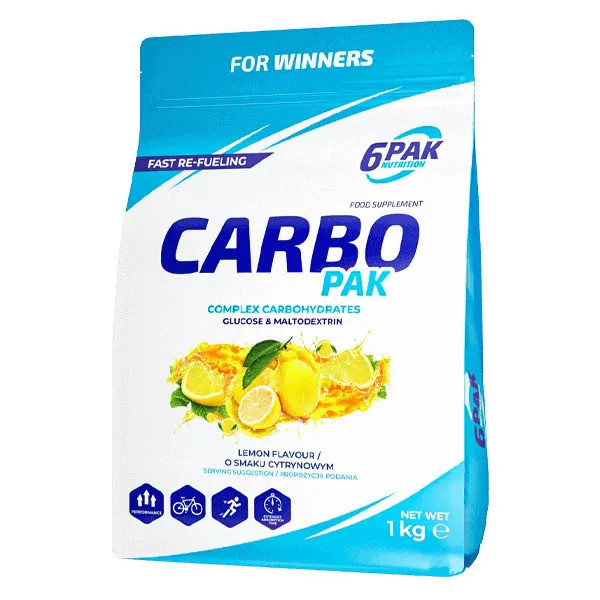 6PAK Carbo Pak - 1000g