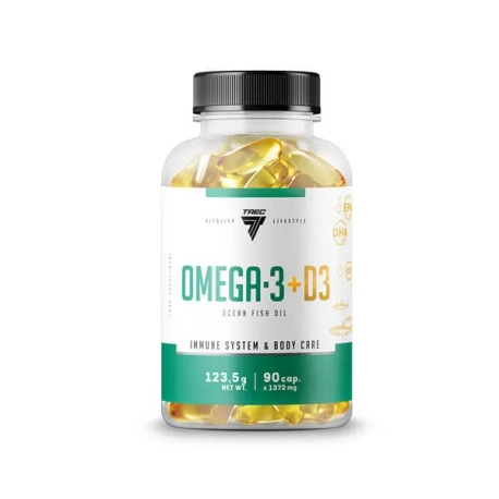 Trec Omega 3 + D3 - 90 kaps.