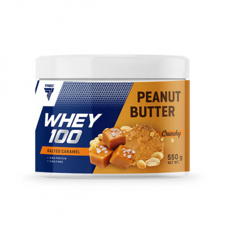 Trec Nutrition Peanut Butter Whey 100 Salted Caramel Crunchy - 550g