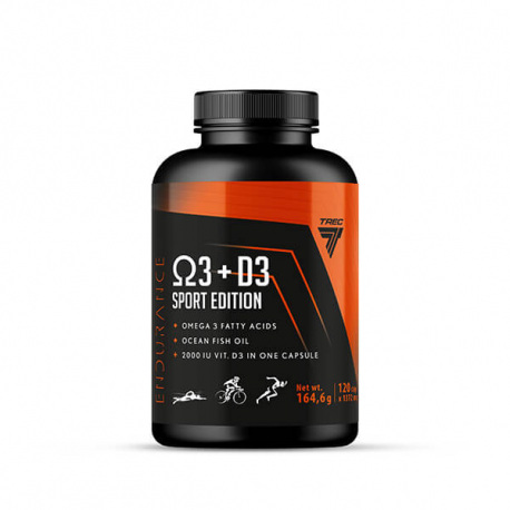 Trec Endurance Omega 3 + D3 Sport Edition - 120 kaps.