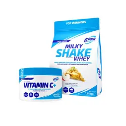 6PAK Nutrition Milky Shake Whey 1800 g + 6PAK Nutrition Vitamin C