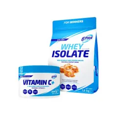 6PAK Nutrition Whey Isolate 1800 g + 6PAK Nutrition Vitamin C